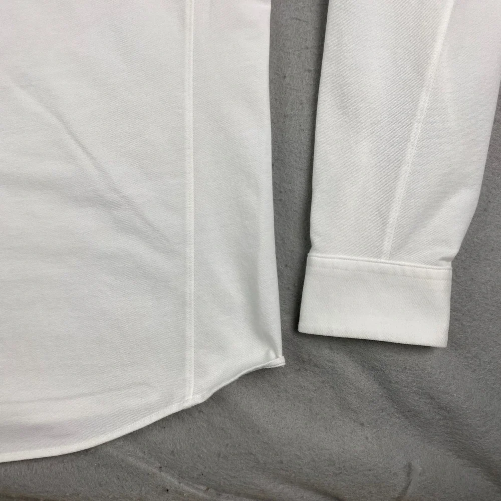 Lululemon Commission Shirt Men L White Twill Long Sleeve Button Up Casual